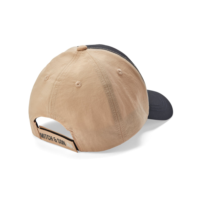 AW25 Mitch & Son JNR LUKE Beige & Black Circle Logo Nylon Cap
