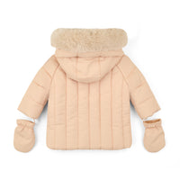 AW25 Mitch & Son Mini MIKEY Beige Coat With Mittens
