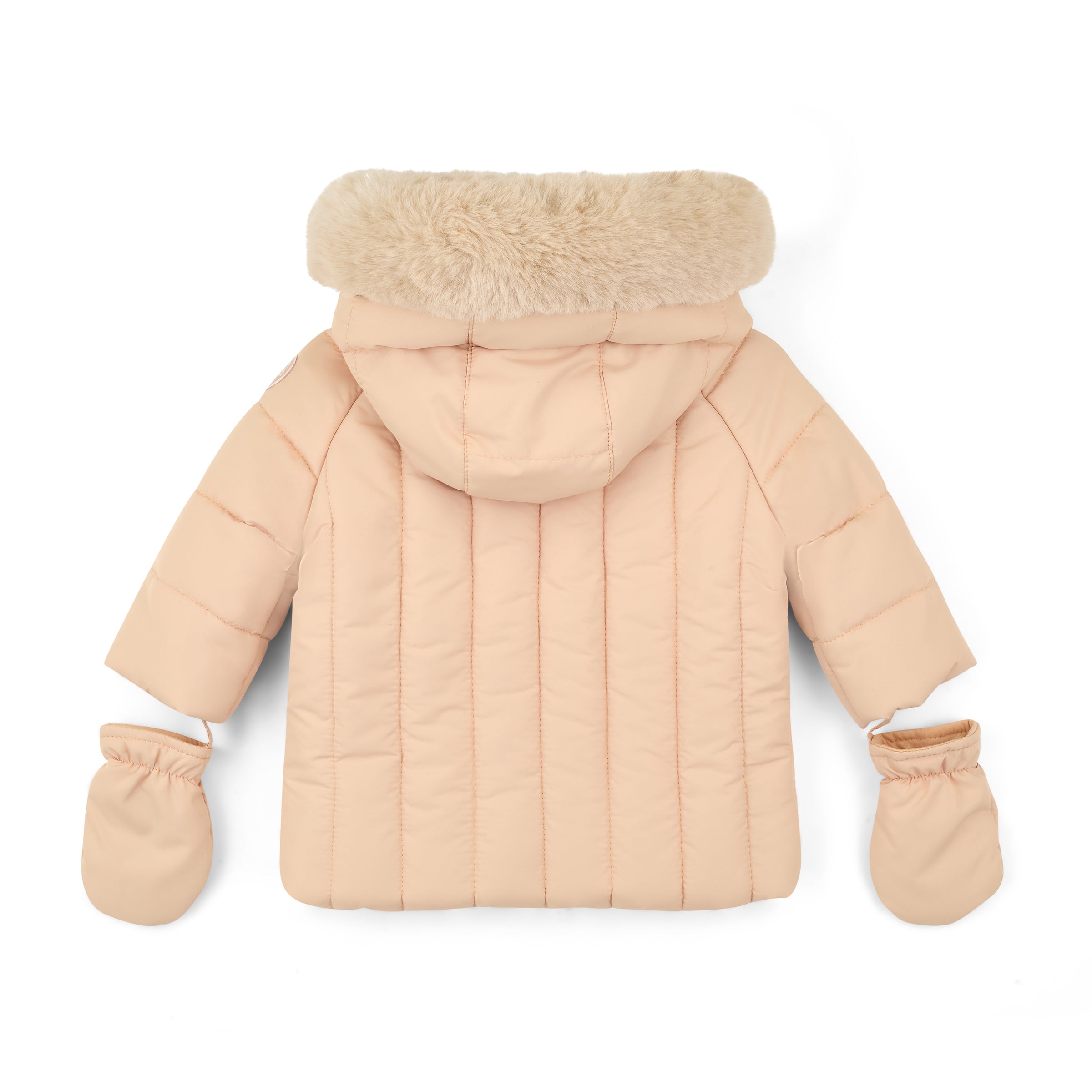 AW25 Mitch & Son Mini MIKEY Beige Coat With Mittens