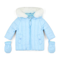 AW25 Mitch & Son Mini MIKEY Blue Coat With Mittens