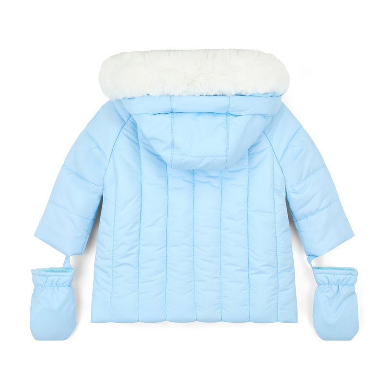 AW25 Mitch & Son Mini MIKEY Blue Coat With Mittens