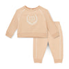AW25 Mitch & Son Mini MATTHEW Beige & White Crest Logo Tracksuit