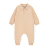 AW25 Mitch & Son Mini MACK Beige Knitted Polo Romper