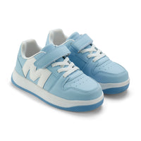 AW25 Mitch & Son JUMP LOW Blue & White Trainers