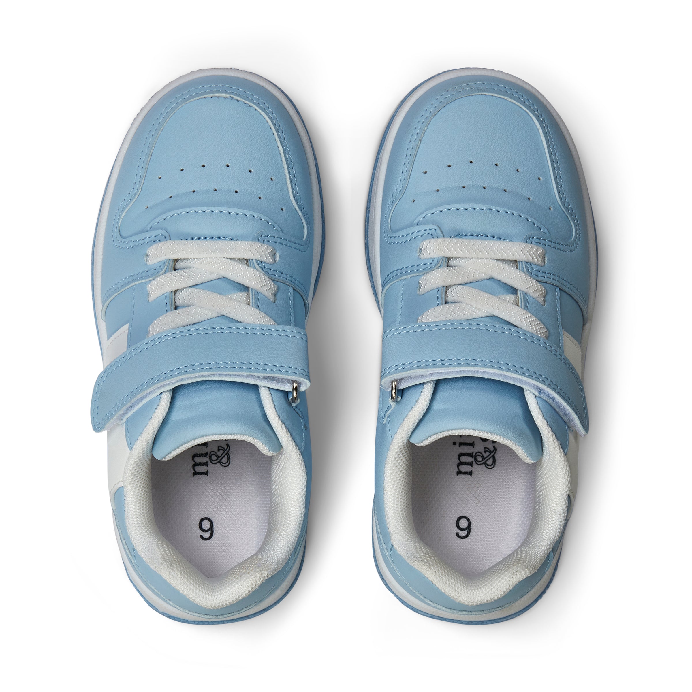 AW25 Mitch & Son JUMP LOW Blue & White Trainers