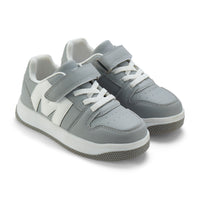 AW25 Mitch & Son JUMP LOW Grey & White Trainers