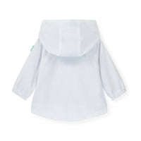 PREORDER SS26 Mitch & Son Mini NOAH White & Green Piping Hooded Jacket