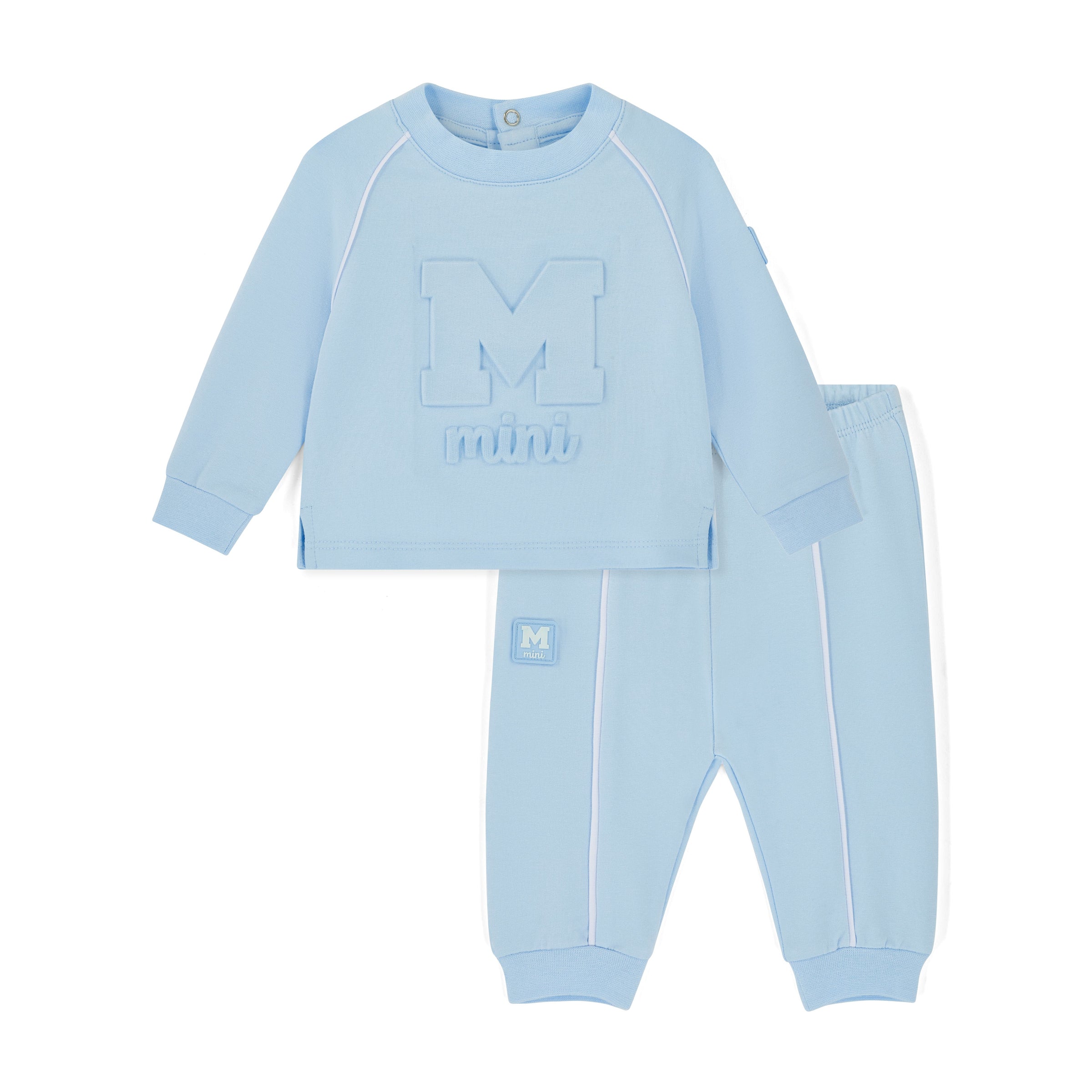 PREORDER SS26 Mitch & Son Mini NICK Blue & White Piping Logo Tracksuit