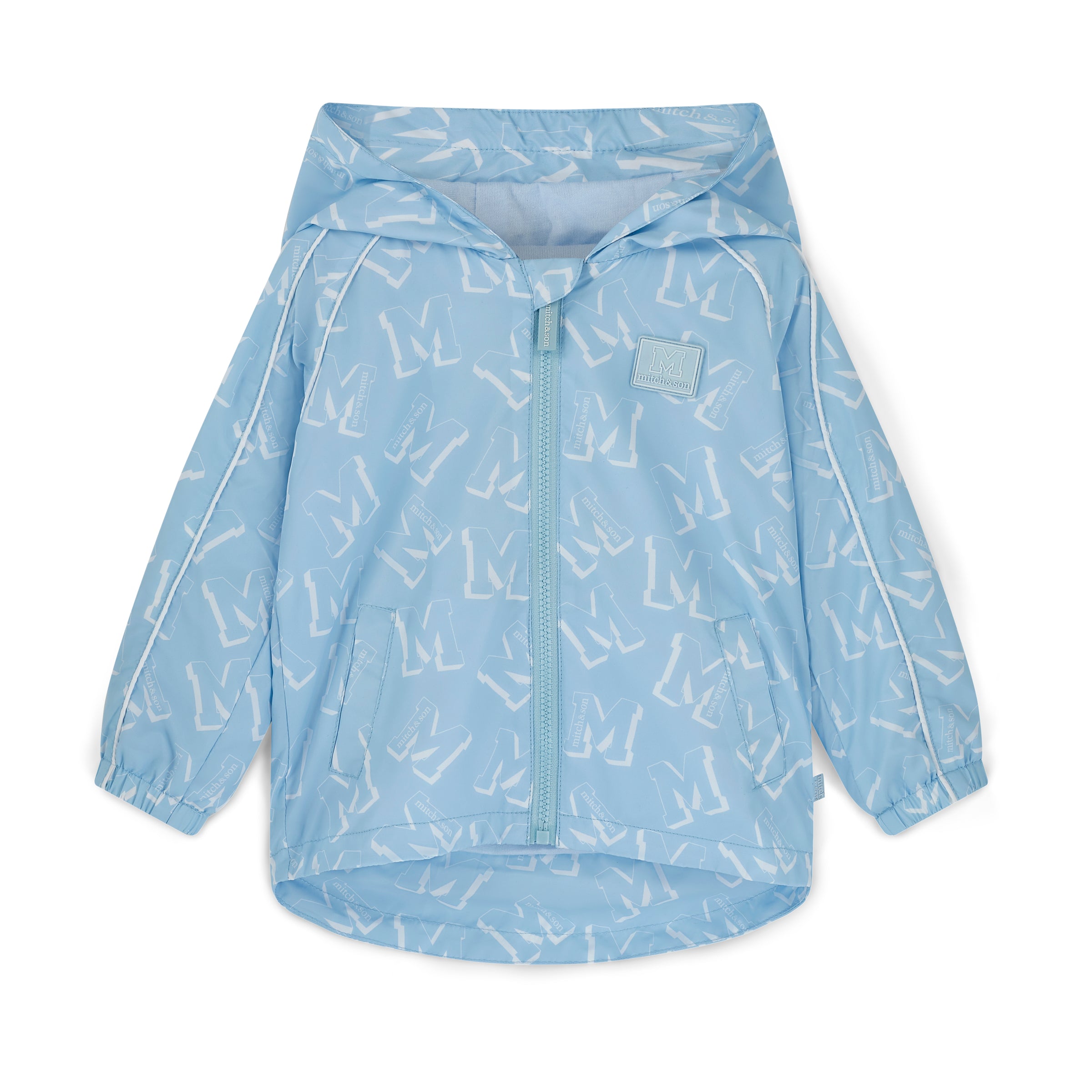 PREORDER SS26 Mitch & Son OSCAR Blue & White Logo Hooded Jacket