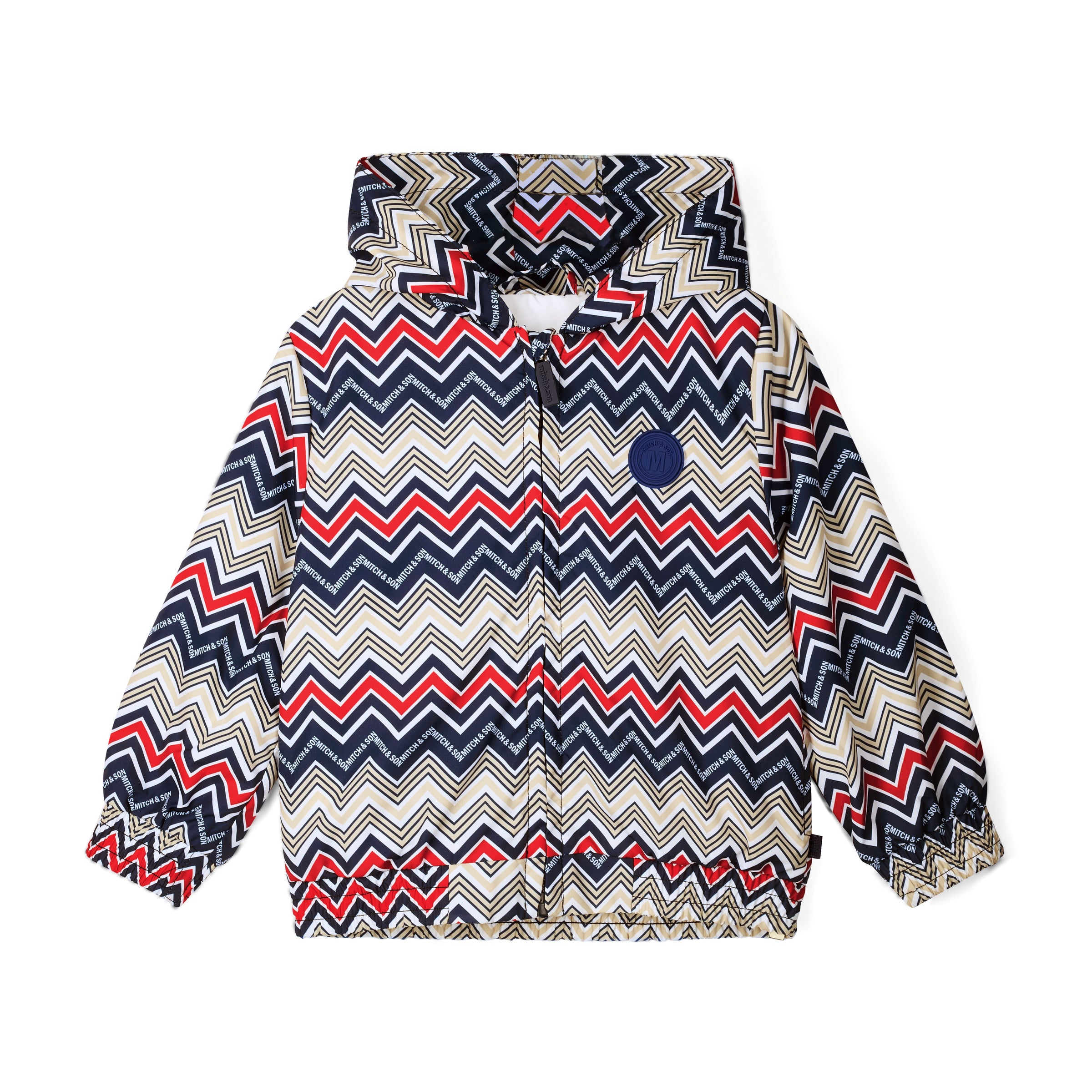PREORDER SS26 Mitch & Son PADDY Multicoloured Chevron Hooded Jacket