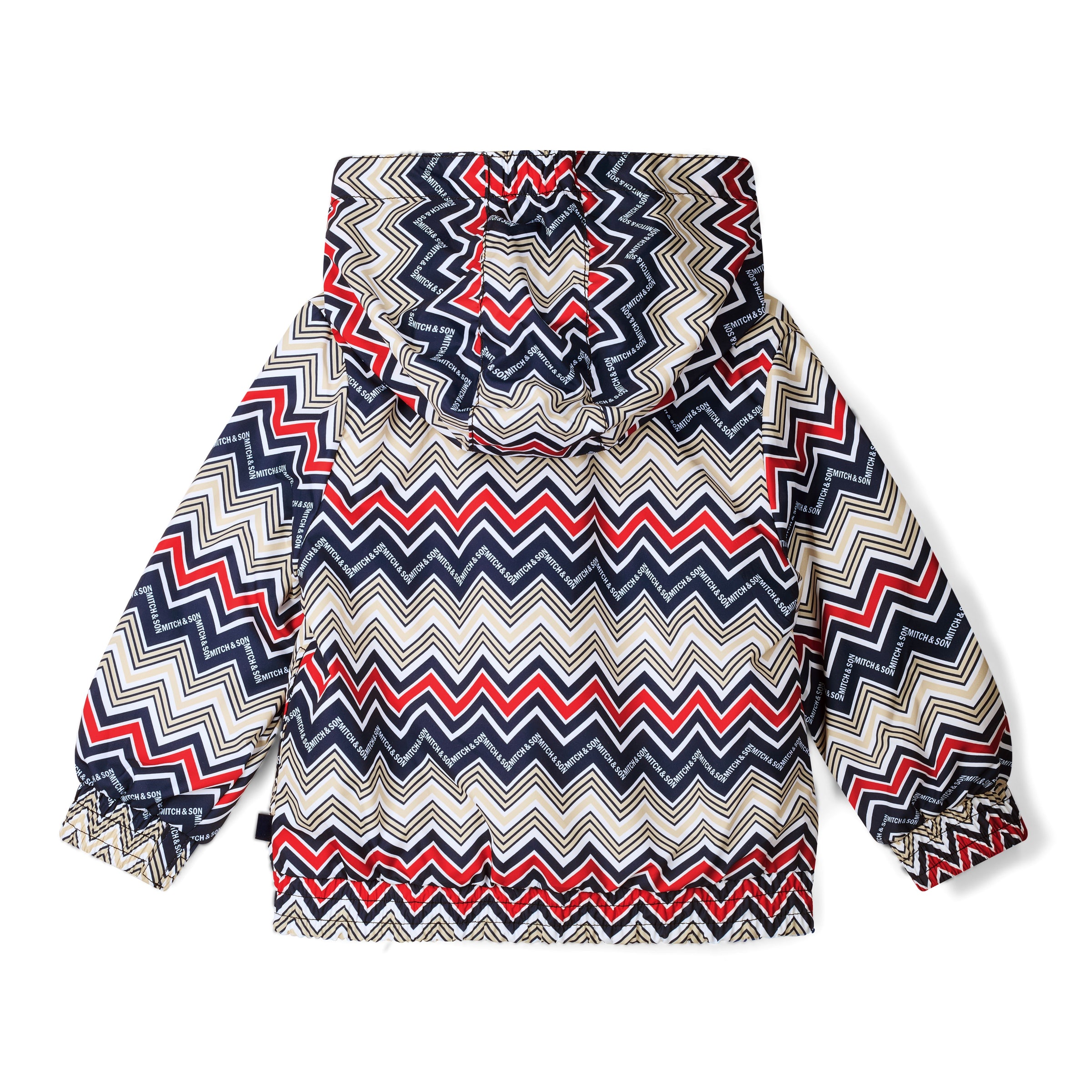 PREORDER SS26 Mitch & Son PADDY Multicoloured Chevron Hooded Jacket