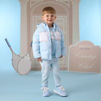 Mitch & Son Boys STEVEN Blue Faux Fur Coat