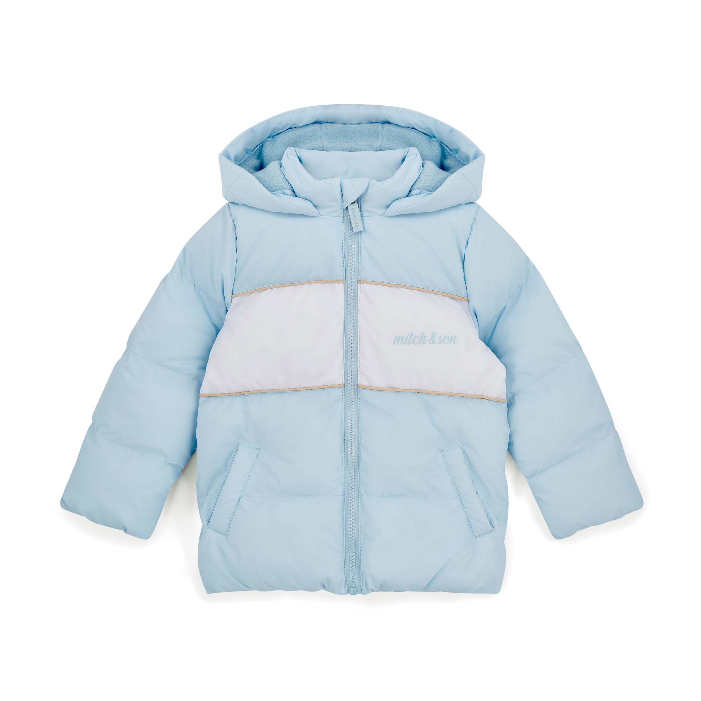 Mitch & Son Boys STEVEN Blue Faux Fur Coat