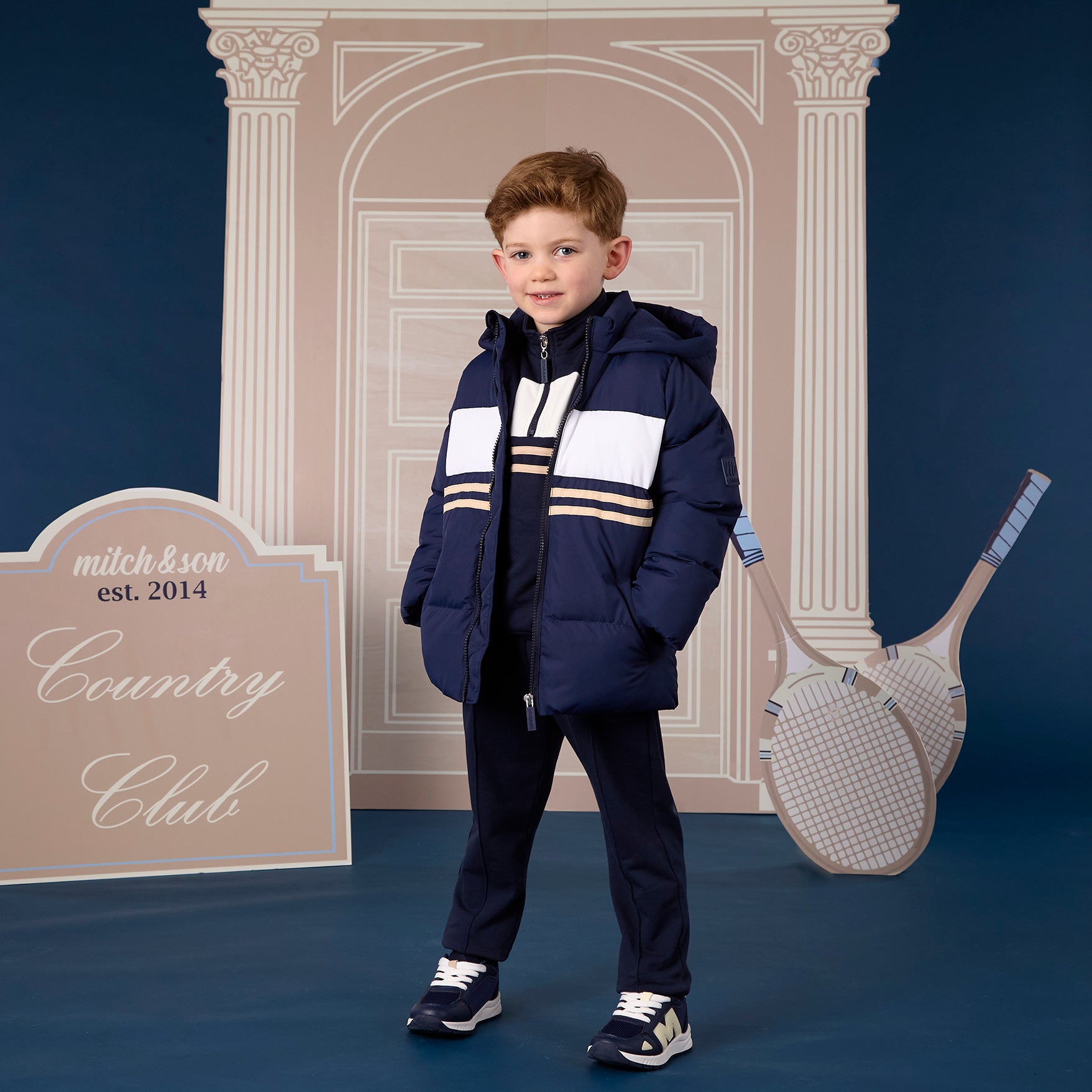 Mitch & Son Boys SAMUAL Navy Coat