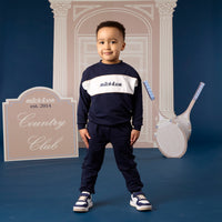 Mitch & Son Boys SEAN Navy Tracksuit