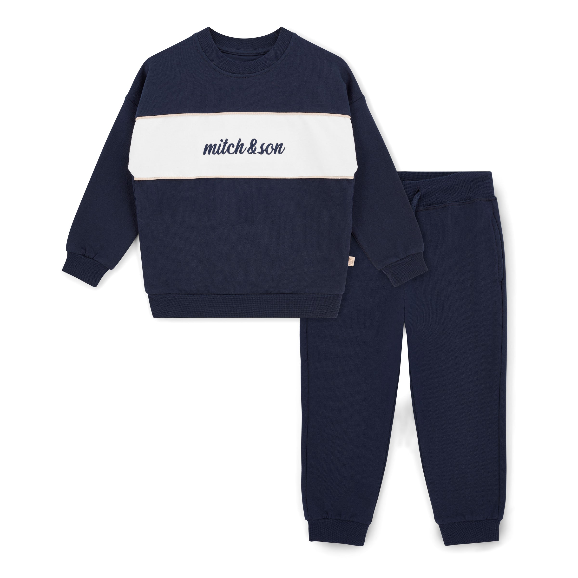 Mitch & Son Boys SEAN Navy Tracksuit