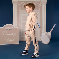 Mitch & Son Boys SCOTT Beige Hoody Tracksuit