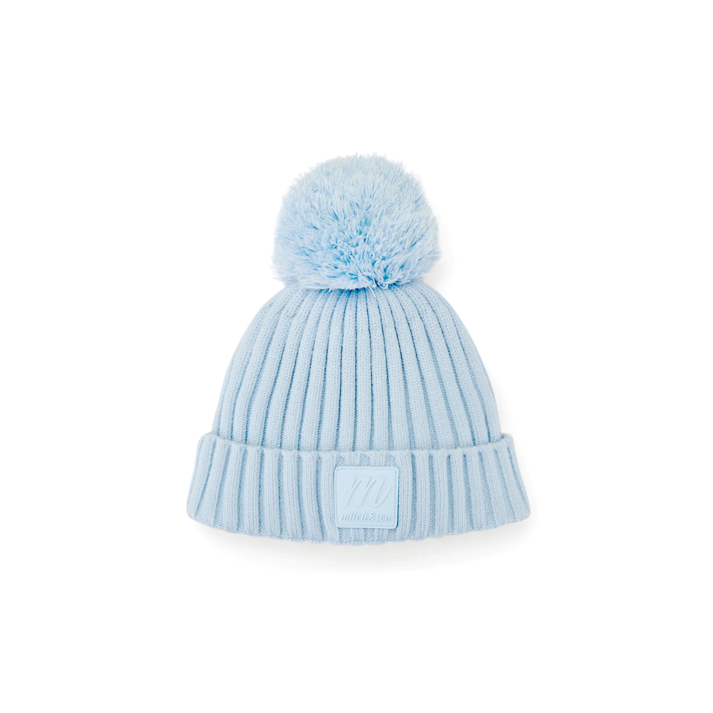 Mitch & Son Boys STERLING Blue Pom Pom Hat