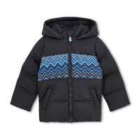 Mitch & Son Boys WYATT Black Zig Zag Coat