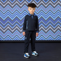 Mitch & Son Boys WRIGHT & WESSON Black Polo Trousers Set