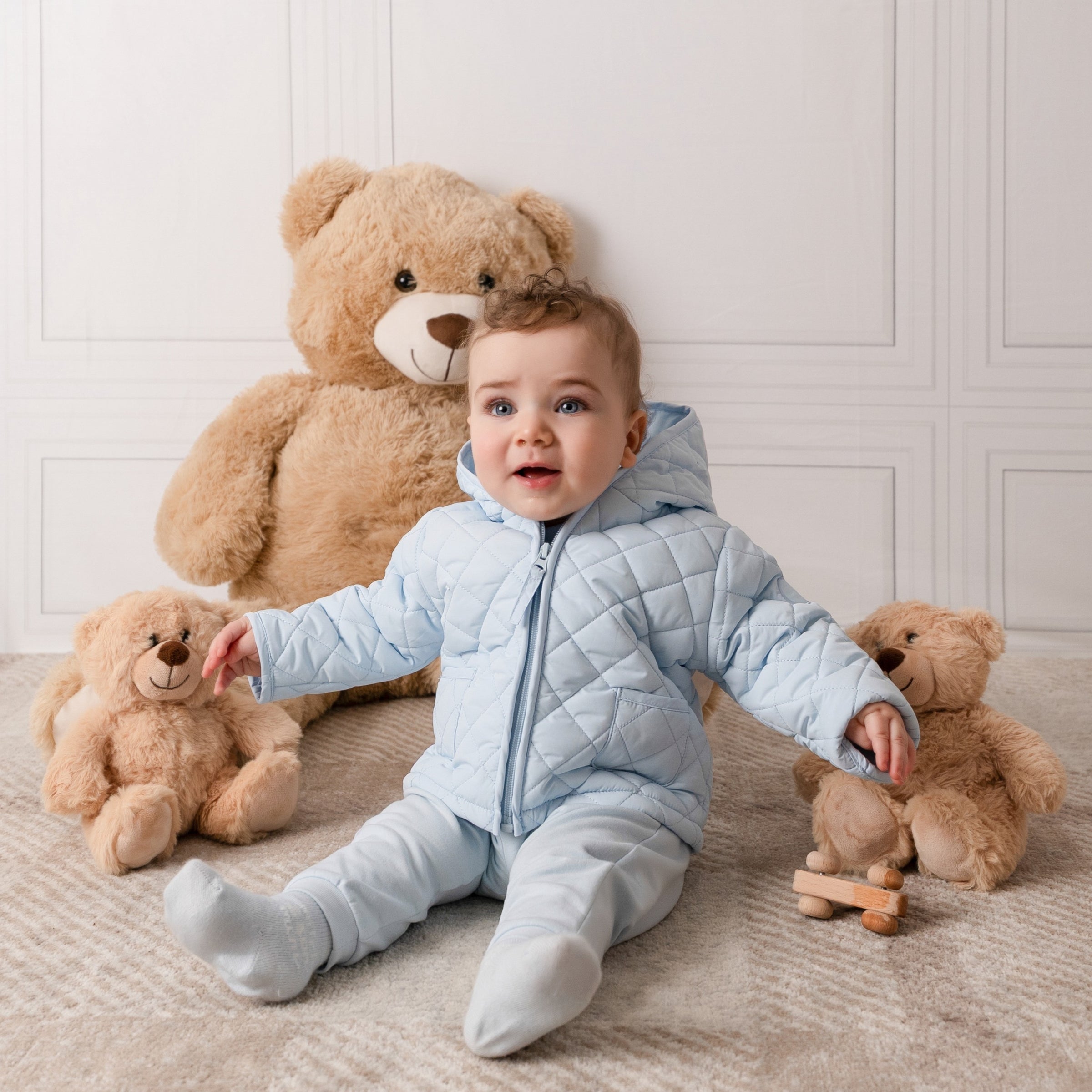 Mitch & Son Boys ZAIN Blue Quilted Coat