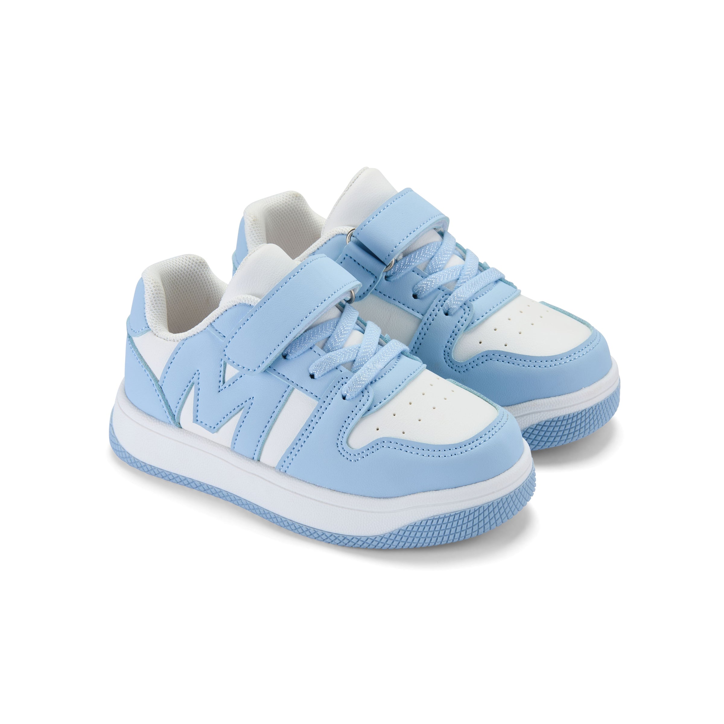 PREORDER SS26 Mitch & Son JUMP LOW Blue & White Logo Trainers