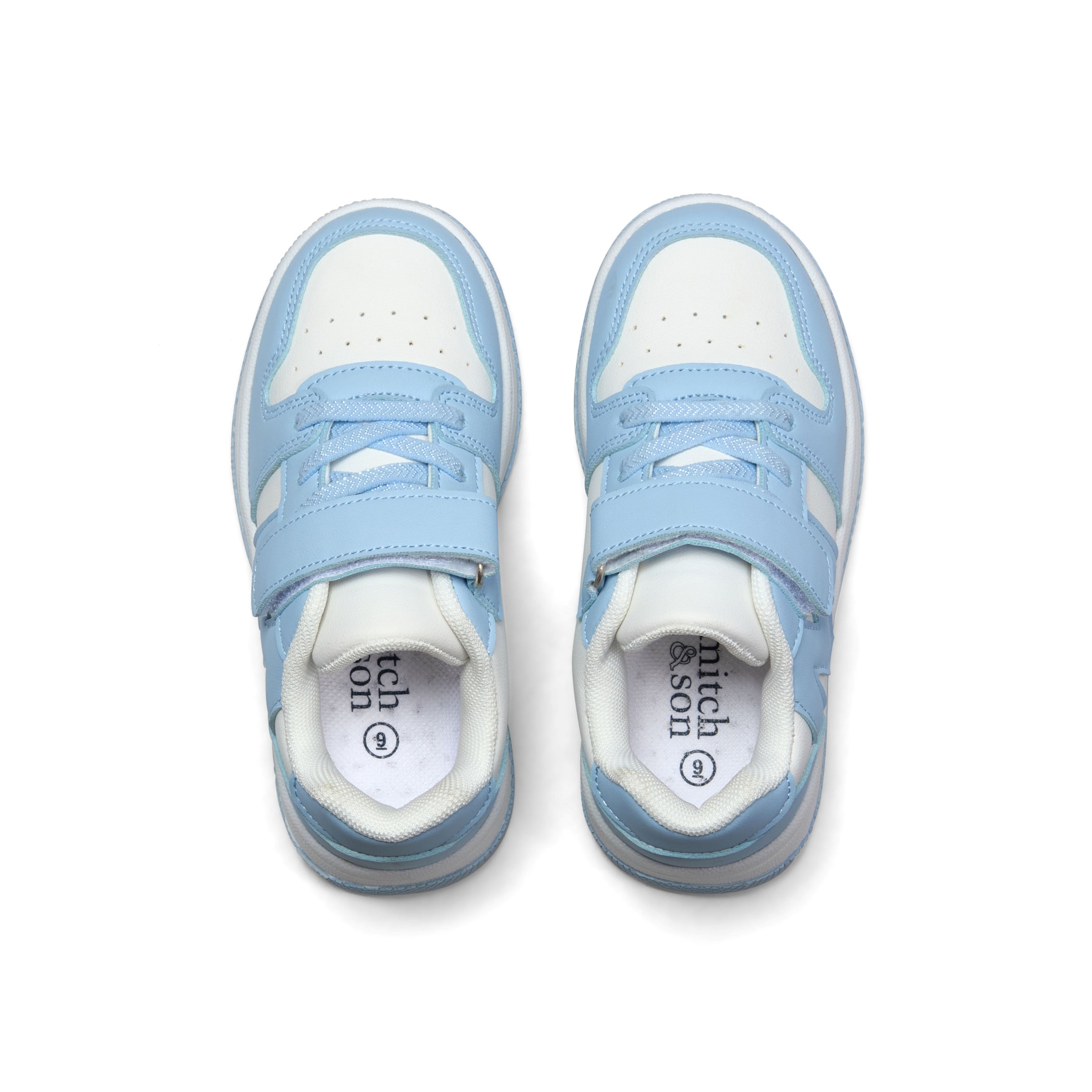 PREORDER SS26 Mitch & Son JUMP LOW Blue & White Logo Trainers