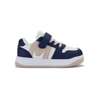 PREORDER SS26 Mitch & Son JUMP LOW Navy Blue White & Beige Logo Trainers