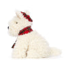 Jellycat Christmas Winter Warmer Munro Scottie Dog Soft Toy