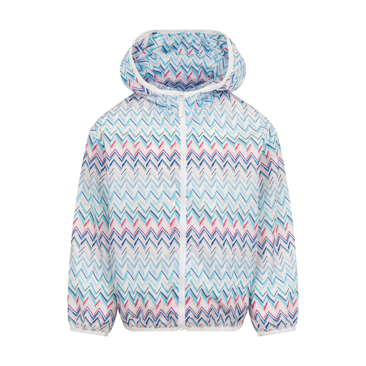 SS26 Missoni Blue Multicoloured Chevron Jacket