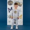 AW25 Mitch & Son KING Grey & Yellow Baseball League Logo Tracksuit