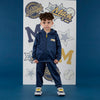 AW25 Mitch & Son KEV Navy Blue Zipper Tracksuit