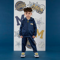 AW25 Mitch & Son KEV Navy Blue Zipper Tracksuit