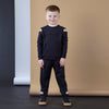AW25 Mitch & Son JNR LUIS Black Logo Stripe Tracksuit