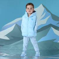 PREORDER AW25 Mitch & Son JAMES Blue & Green Reversible Gilet