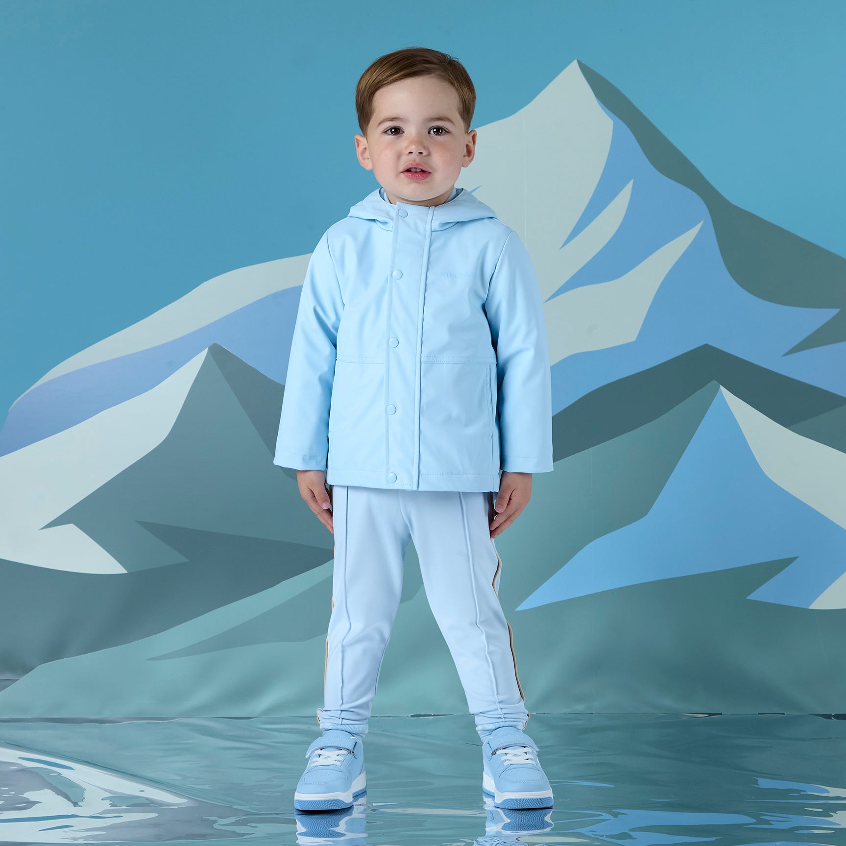 AW25 Mitch & Son JOEY Blue Raincoat