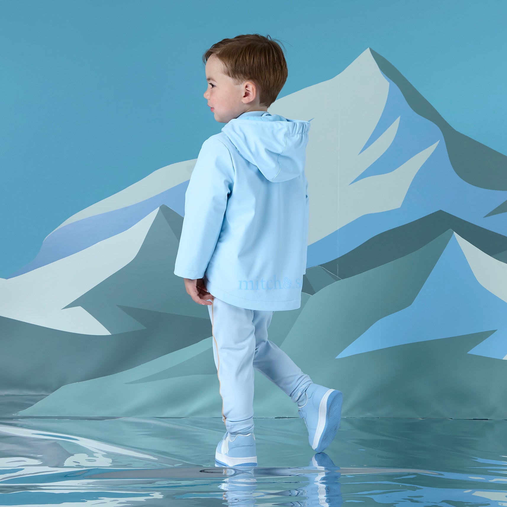 AW25 Mitch & Son JOEY Blue Raincoat