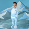 AW25 Mitch & Son JASPER & JUSTIN Blue & White Nylon Sweatshirt & Trousers Set