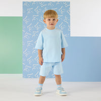 PREORDER SS26 Mitch & Son ORLANDO Blue Logo Shorts Set