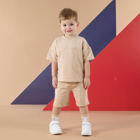 PREORDER SS26 Mitch & Son PORTER Beige Logo Shorts Set
