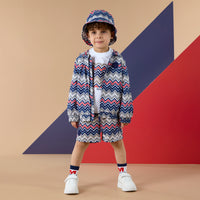 PREORDER SS26 Mitch & Son PADDY Multicoloured Chevron Hooded Jacket