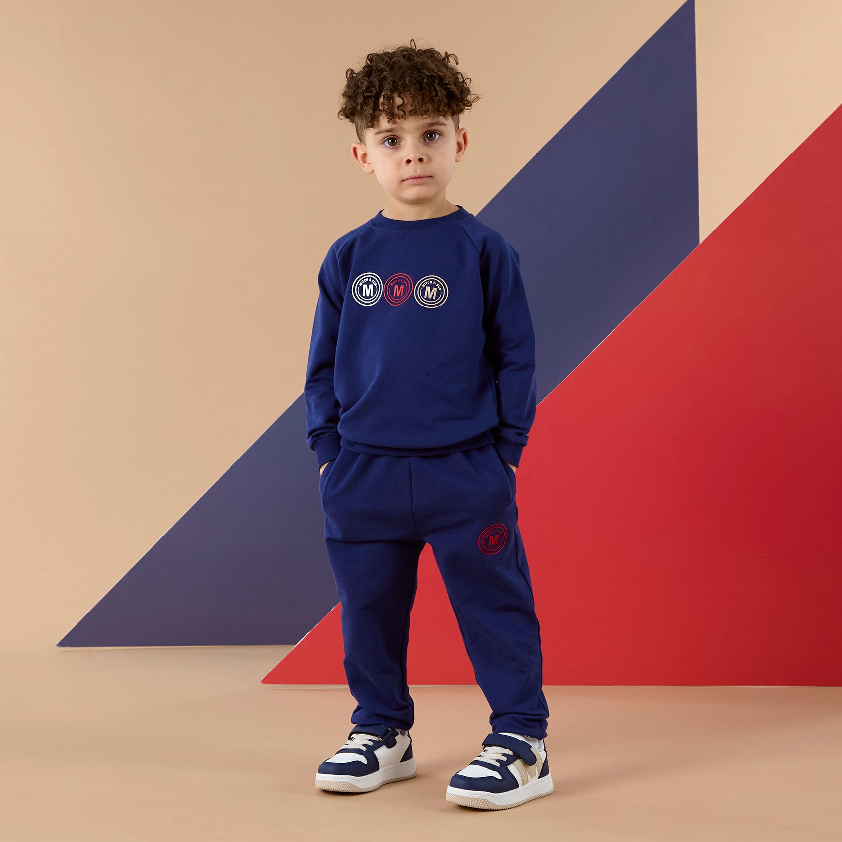 PREORDER SS26 Mitch & Son PAOLO Navy Blue Logo Tracksuit