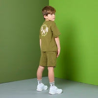 PREORDER SS26 Mitch & Son JNR RYDER & RILEY Green Logo Shorts Set