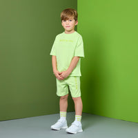 PREORDER SS26 Mitch & Son JNR RORY Green Logo Shorts Set