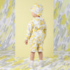 SS25 Mitch & Son GEO Yellow White & Grey Doodle Print Hooded Jacket