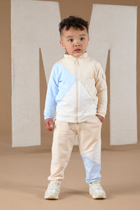 Mitch & Son ARNOLD & ANT Blue Cut N Sew Logo Zipper Three Piece Tracksuit