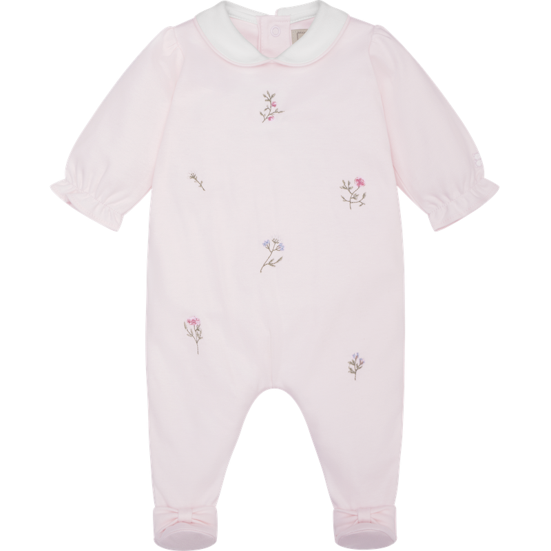 AW25 Emile Et Rose KAREN Pink & White Floral Babygrow