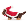Jellycat Christmas Winter Warmer Otto Sausage Dog Soft Toy