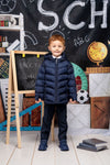 Mitch & Son TROY Back To School Navy Blue Padded Coat