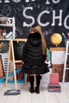 ADee BECKY Back To School Black Faux Fur Coat